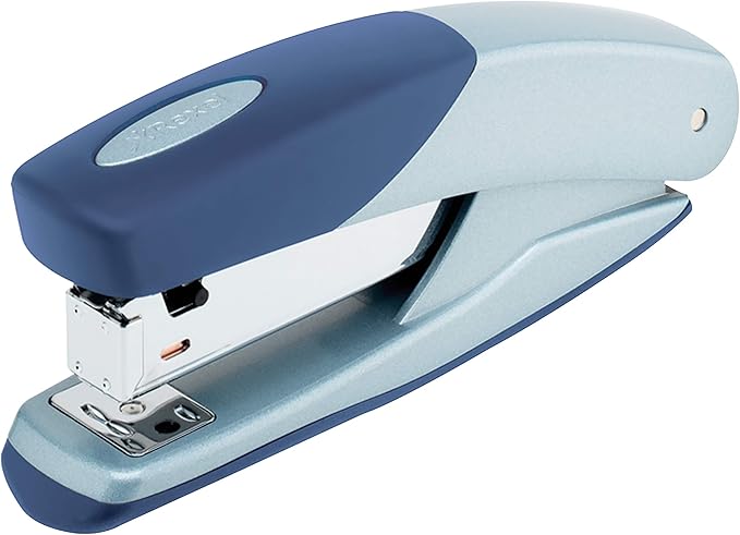 Rexel 2101203 Torador Full Strip Stapler, 25 Sheet Capacity, Metal Body, Blue and Silver