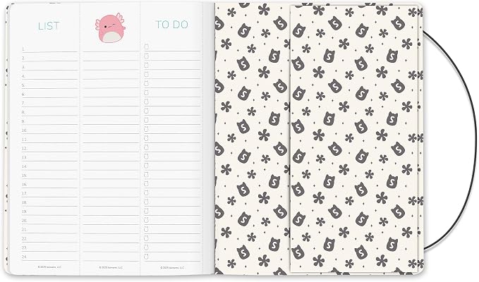 Orange Circle Studio 2026 Planner, Squishmallow, Just Right Monthly Planner, To-Do List Notebook, Appointment Book w/Storage Pocket & Elastic Closure, Composition Notebook
