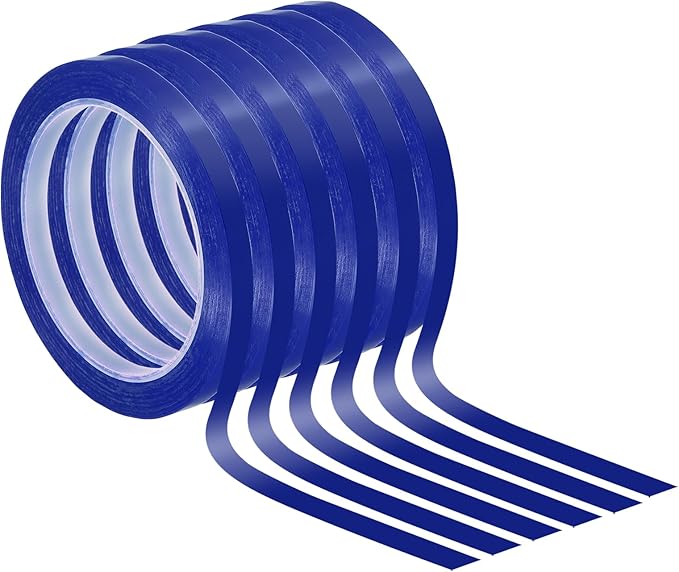 PATIKIL 5/16" Whiteboard Tape, 6 Pack Thin Dry Erase Tape for Graphic Chart Marking DIY Art, Blue