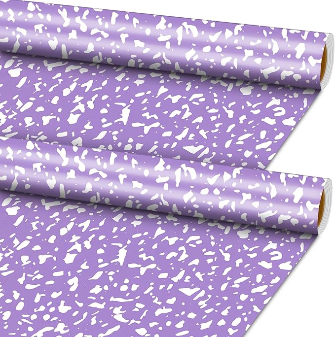 Ctosree 2 Roll Composition Notebook Bulletin Board Paper 4x12ft/1.2x3.6m Non Woven Bulletin Background Wallpaper Fade Resistant Board Roll Decoration for Arts Crafts Office School Classroom(Purple)