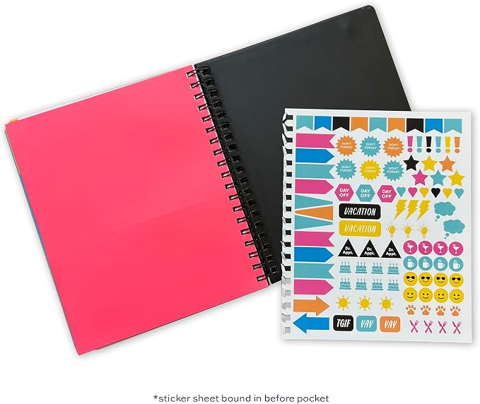 High Note 2027 Planner, 17-Month Weekly & Monthly Hardcover Planner: August 2026 to December 2027, 9" x 10", Organized AF with Notes, Lists & Reference Pages + Sticker Sheet