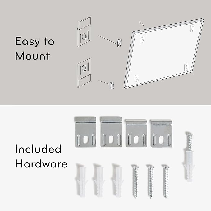 U Brands Dry Erase Board White Board, 24"x18", Silver Aluminum Frame, Melamine Surface
