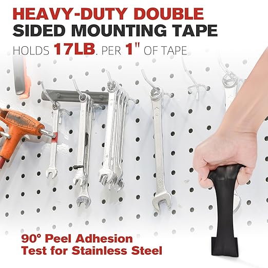 Double Sided Tape Heavy Duty, 0.94" x 16.5 ft Mounting Tape VHB 5925 Strong Adhesive Waterproof for Automotive, LED Strip Lights, DIY Home Décor