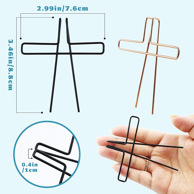 4 Pack Music Book Metal Clip Page Holder for Reading, 4 Colors Book Opener Holder Clip Portable Piano Sheet Music Holders Accessories for Reading Lovers (Rose Gold, Black, Gold, Silver)