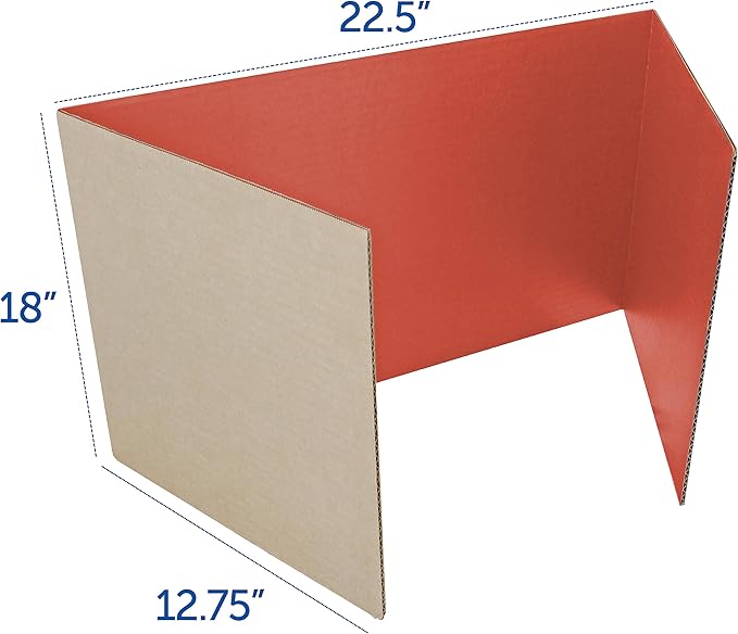Flipside Products Mini 18" 1 Ply Corrugated Red and Green Project Boards for Christmas Crafting Projects, Holiday Events, Trifold Presentations for School Projects and Arts and Crafts, Pack of 24