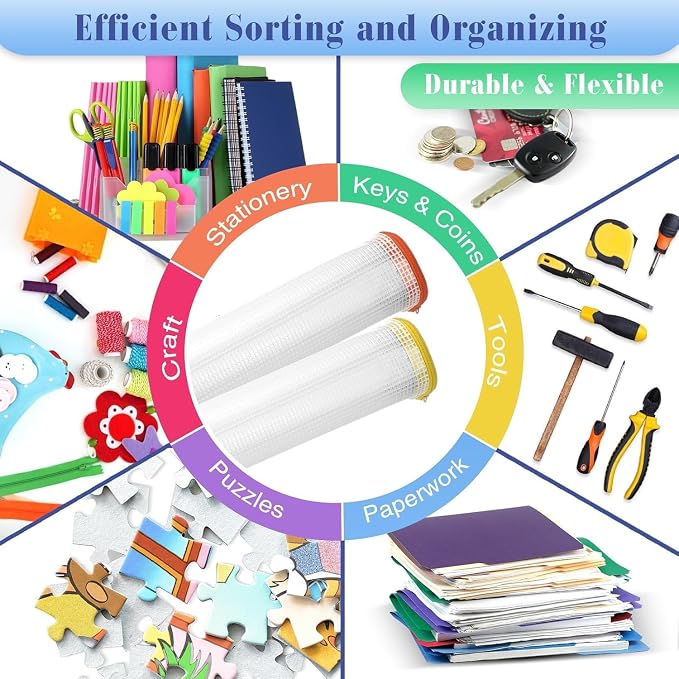 Jetec 32 Pcs Mesh Zipper Bags Toy Storage Bikini Organizer Bag Bolsas Para Guardar Trajes De Bano Waterproof Zipper Reusable Pouch Puzzle Multipurpose for Storage Office(Stylish Color,9 x 7 Inch)