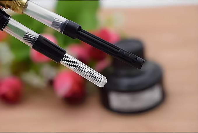 Universal Fountain Pen Converter Kit,Leakproof Refill System,Standard Push Piston Fill InkAbsorber and Deft Writing and Correction Supplies Pens and Refills，Calligraphy and Office Writing Essentials
