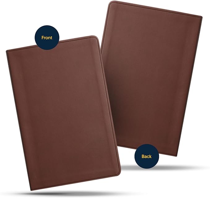 Personalized ESV Thinline Bible Large Print English Standard Version Faux Leather Holy Bible ESV with Custom Name, Date and Text | Custom Gift for Christian & Religious Celebrations | Brown