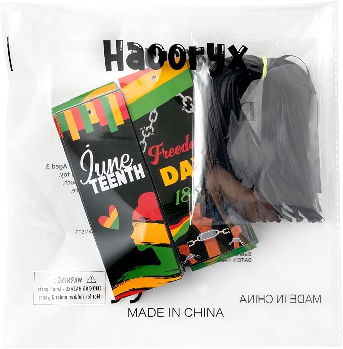 Haooryx Juneteenth Bookmarks - 120Pcs 1865 Juneteenth Bookmarks with Ribbon Celebration June 19 Freedom Day Book Marks for Africa Americans Independence Day Classroom Inspirational Handouts Supplies