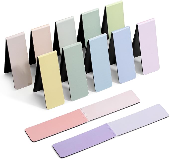 Mr. Pen- Aesthetic Magnetic Bookmarks, 12 Pack, 0.8"x2.35", Page Magnetic Markers, Page Markers for Book Lovers, Students, Teachers, School, Home, Office, Reading Supplies