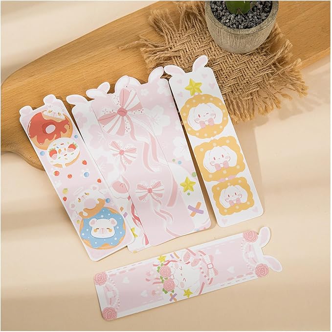 Cute Funny Animal Theme Colorful Bookmarks, 30 PCS (Kawaii Artist)