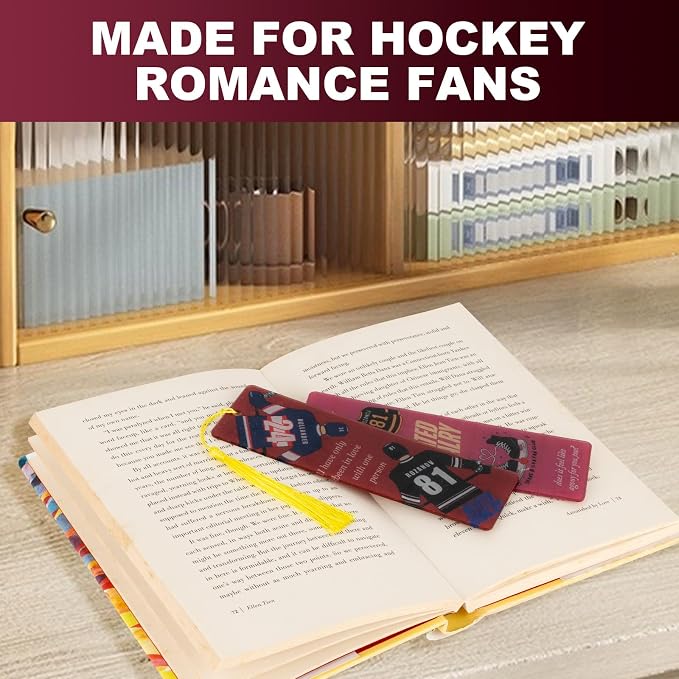 for 2 Pack Heated Rivalry Merch Inspired Bookmark Stuff, Ilya Rozanov 81 Shane Hollander 24 Bookmarks Gifts Accessories Merchandise for Fans Women Men Birthday World Cup 2026 Book Lovers