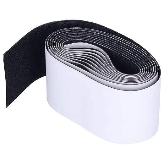 Hook and Loop Tape, Nylon Mounting Tap for Guitar Effect Pedal Board, 5cm x 2meters, Adhesive Backing (Matte)
