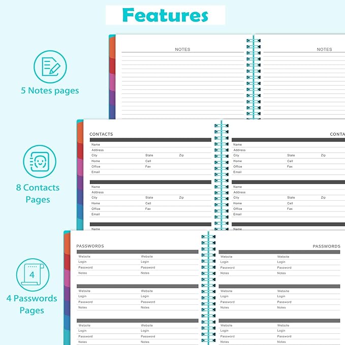 2026-2027 Monthly Planner - July 2026 - December 2027, 18 Months Planner Calendar 2026-2027, 9" x 11", Colorful Monthly Tabs, Suitable for School & Work