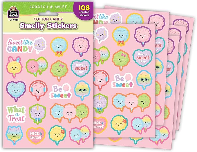 Teacher Created Resources Cotton Candy Smelly Stickers (TCR9455)