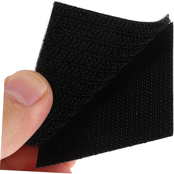 SOLUSTRE 20pcs Double-Sided Adhesive Hook and Loop Strips Fastener Tape for Car Floor Mats Heavy Duty Interlocking Gripper Strips for Home and Office Use Easy Installation and Durable Hold