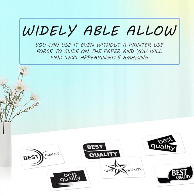 Thermal Labels Compatible with NIIMBOT B3S/K3 Label Printer,Compatible with Phomemo M221/M220/M120/M200/M250 Label Printer,2.36"x1.57"(60x40mm), 160 Labels/Roll 4 Rolls, Black on White
