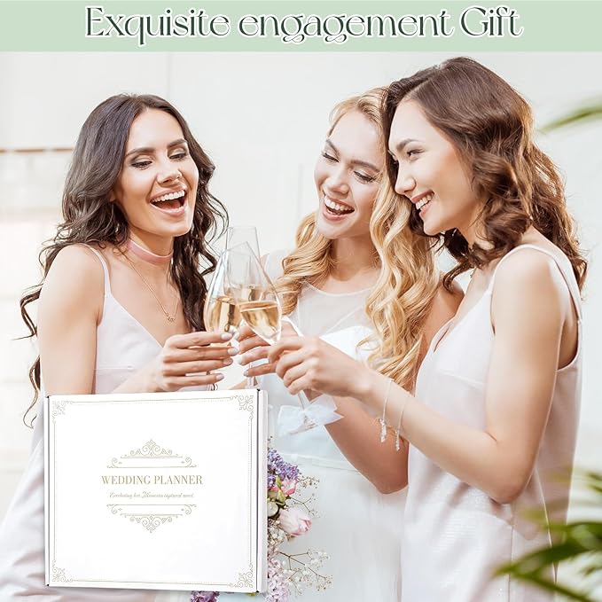 Thboxes Wedding Planner Book & Organizer 88 Sheets, Makes Your Wedding Planning Easy for Brides & Grooms Woman Man Couples Wedding Pannners Notepad Unique Engagement Gift