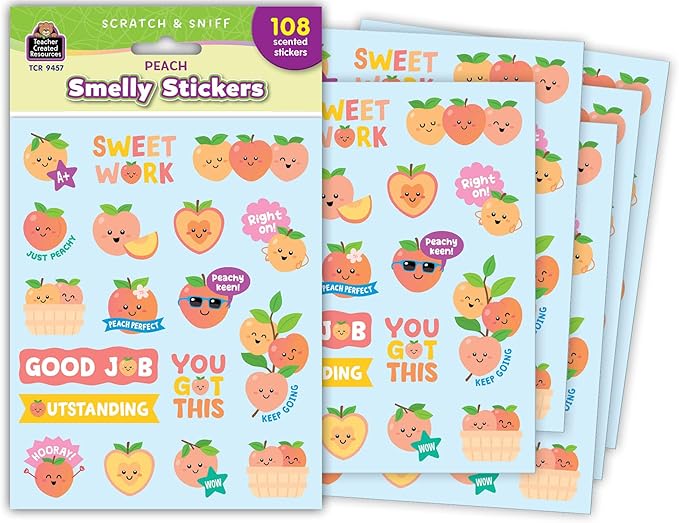 Teacher Created Resources Peach Smelly Stickers (TCR9457)