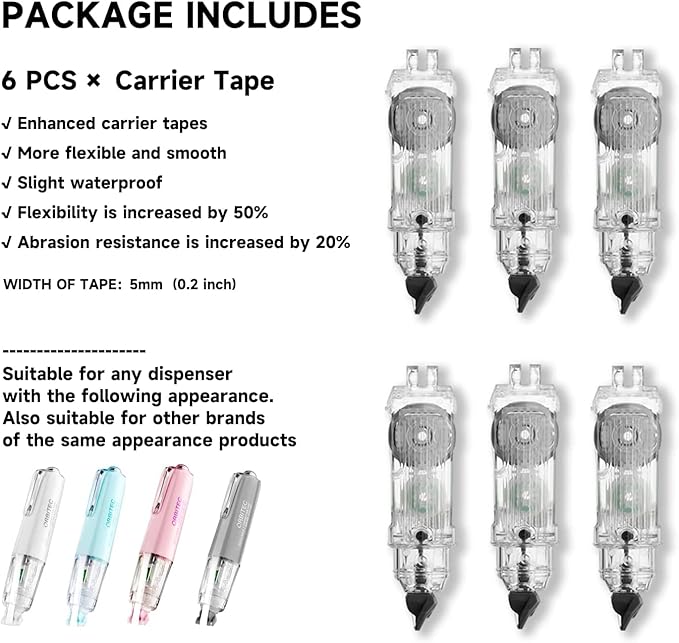 Refills for Refillable Retractable Correction Tape (Refills)