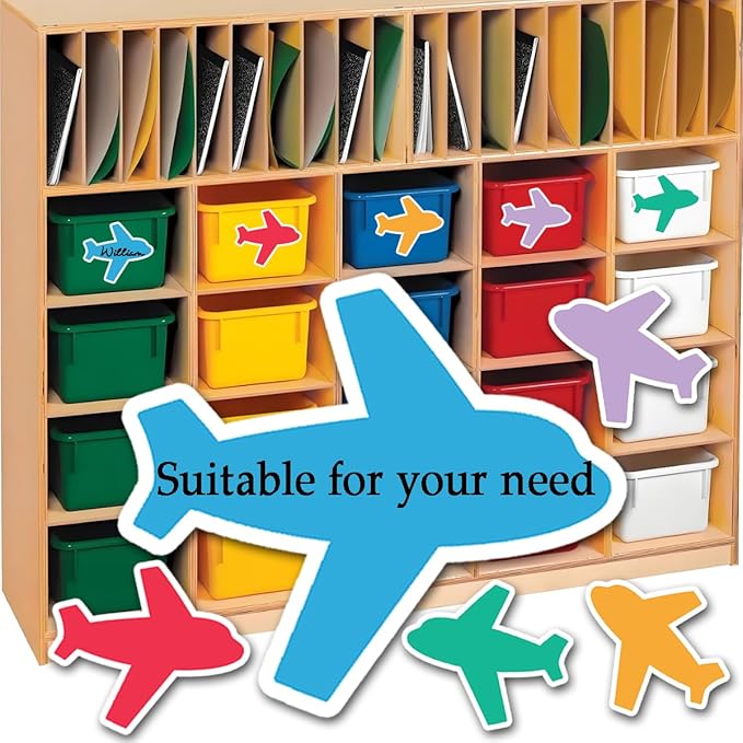 50PCS Colors Paper Airplane Bulletin Board Cutouts for Classroom Bulletin Board Crafting & Decorations(5 * 5Inch)