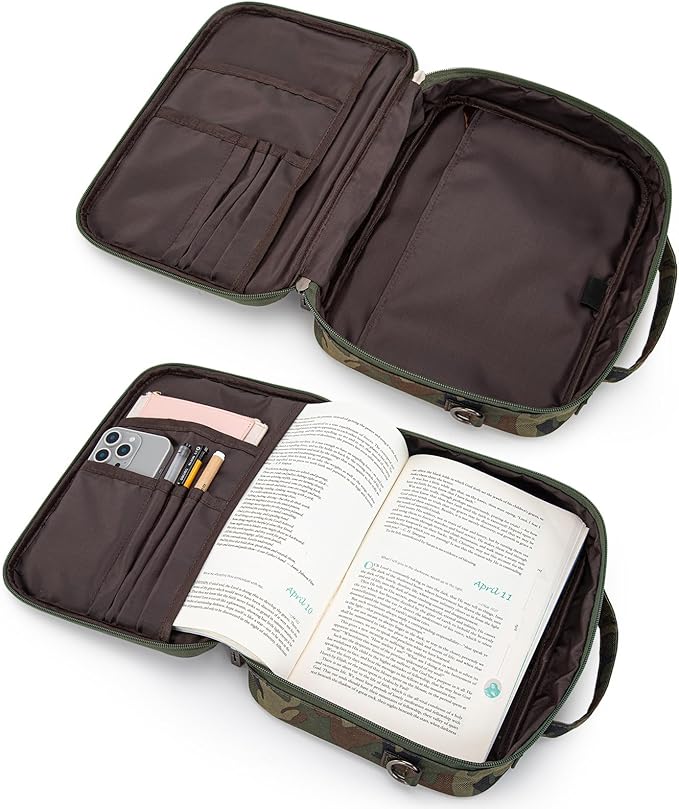 Montana West Bible Covers for Women Men with Leather Bookmark Carrying Book Case Church Bag Outdoor Protective