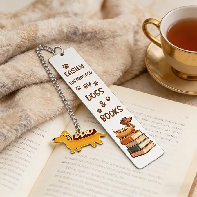 Dachshund Gifts for Women Dachshund Bookmarks for Book Lovers Weiner Dog Gifts for Women Birthday Christmas Weenie Dog Gift Cute Bookmarks