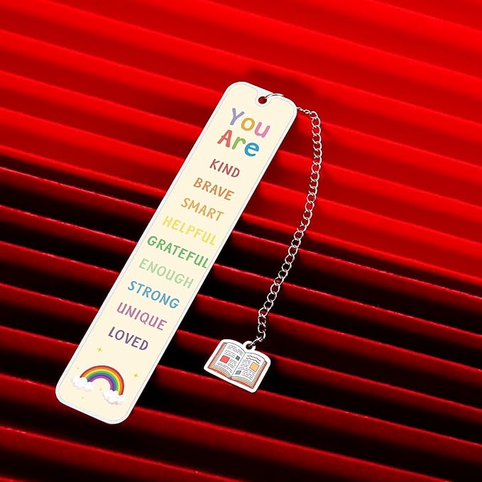 Bookmarks for Kids, Back to School Gifts for Students, Book Marks for Reading Kids, 5th 8th Grade School Supplies for Girls Boys, College Dorm Room Essentials for Guys, Inspirational Bookmarks