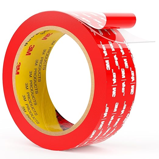 Double Sided Tape Heavy Duty VHB, 2"×16.5ft 4905 Strong Adhesive Waterproof Mounting Tape for Automotive, LED Strip Lights, DIY Home Décor Clear