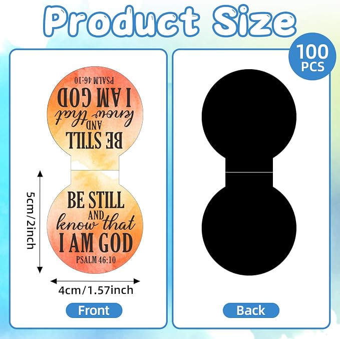 AmazingSpark 100 Pcs Magnetic Bookmarks Bulk Bible Verse Magnet Book Marker Clips Christian Reading Awards for Religious Gifts Students Book Lover Office Classroom