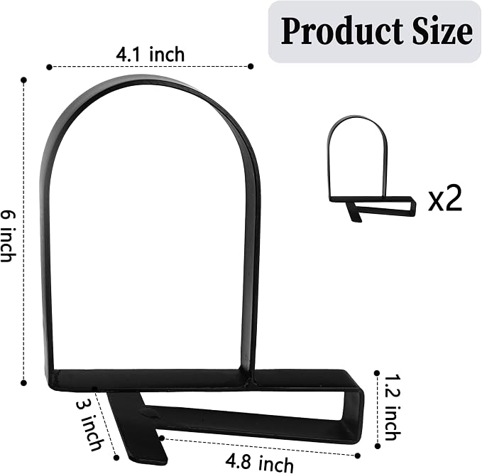 AJART Book Ends for Shelves: Black Heavy Duty Bookends - Metal Clamp Book Organizer Storage Holders (Matte Black)