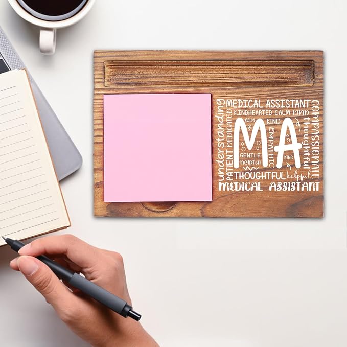 Medical Assistant Appreciation Gifts Inspirational Quote Healthcare Worker Medical Student Graduation Nursing Nurse Week Thank You Gift MA Desk Self Stick Note Pad Holders EDP212