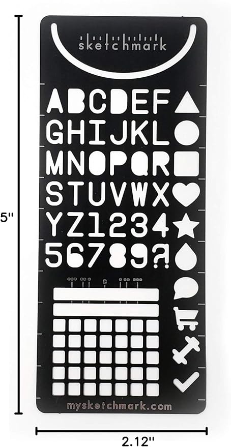 Journal Bookmark: Stainless Steel Journal Bookmark Stencil