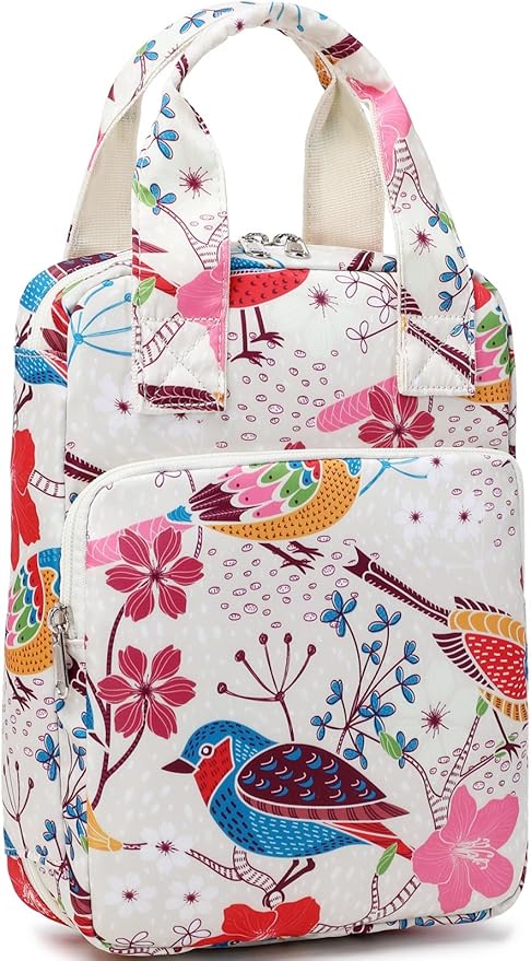 Bible Cover for Women, Bible Holder With Handle and Zippered Carrying Book Case Church Bag