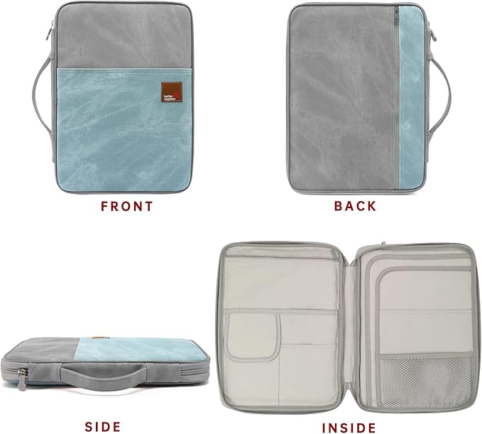 Lanola A4 Document Bags Portfolio Waterproof Business File Holder Travel Gear Organizer Electronics Accessories Bag