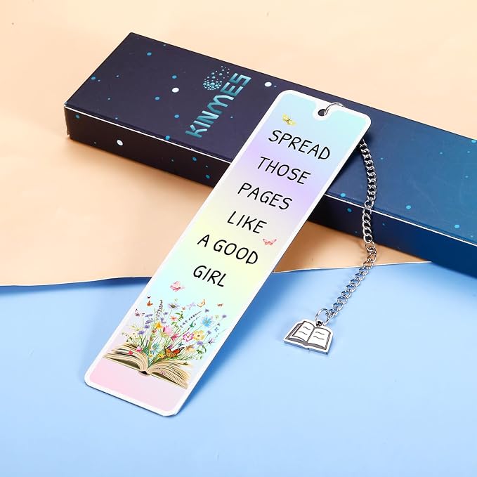 Gifts for Book Lovers Women, Funny Book Mark for Reading Women, Spread Those Page Bookmark, Book Lover Nerd Bookish Office Christmas Gifts, Book Themed Book Club Gift Ideas for Women