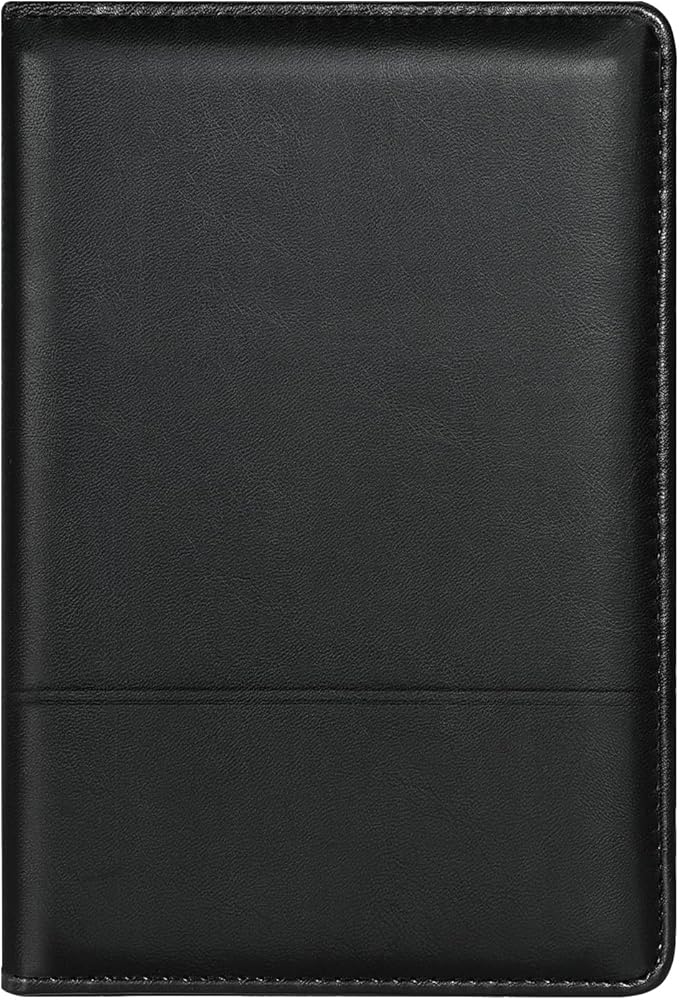 A5 Padfolio Business Portfolio Folder,Junior Size Document Folder Organizer, Padfolio with Interior Pocket and Pen Loop, 5 x 8 Writing Pad Included