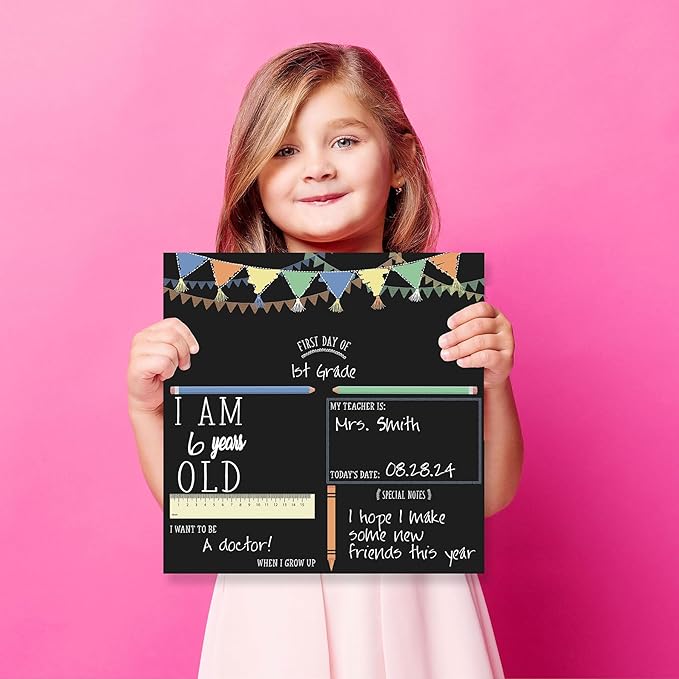 RoomMates First/Last Day of School Banner Chalkboard, RMK5370CB