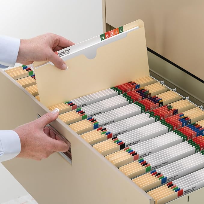 Smead File Jacket, Reinforced Straight-Cut Tab, 1" Expansion, Legal Size, Manila, 50 per Box (76520)