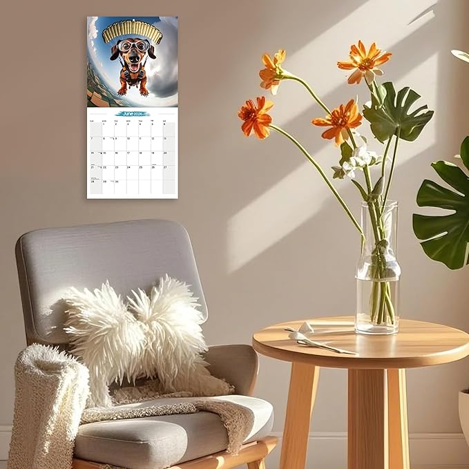2026 Wall Calendar Extreme Sports Planner Calendar, Hangable Monthly Wall Calendar with Large Blocks for Organizing & Planning, Academic Schedule, Home, Office & family, Thick & Sturdy Paper (12"x24" Open)