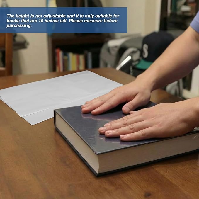 20 Pcs Fold-On Archival Book Jacket Center-Slit Books Dust Jacket Covers Clear Archival Book Cover Protector for Librarian Collector (9.5" H X 20" L)