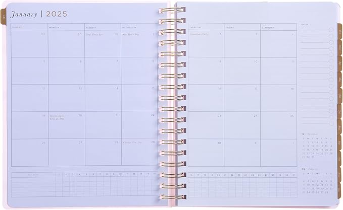 russell+hazel 2025 Acrylic Dew Weekly Planner, 12 Month Calendar (January 2025 – December 2025), 7.625” x 9.5" (100622)
