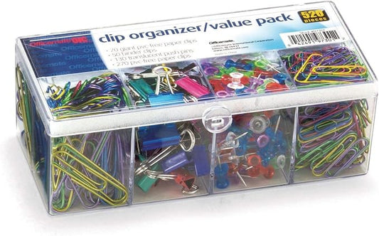 Clip Organizer Value Pack, 18/PK, Assorted, Sold as 1 Package
