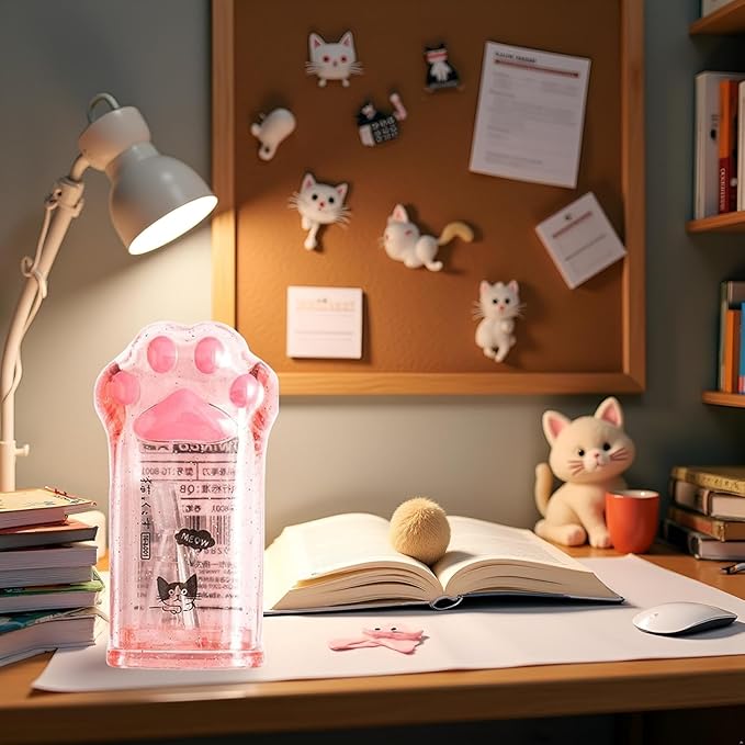 2Pcs Pink Cute Cat Paw Pencil Sharpener Kawaii School Supplies Student Prize Kids Gift Pencil Sharpener Cat Schools Supplies for Girls Cat Lovers Office School Home Writing and Correction Supplies