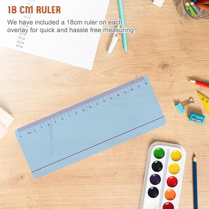 8 Pieces Guided Reading Strips Colored Highlight Strips Overlays and Rulers | Reading Bookmark Reading Line Trackers for Kids Dyslexia Reading Strips Student Reading Tools