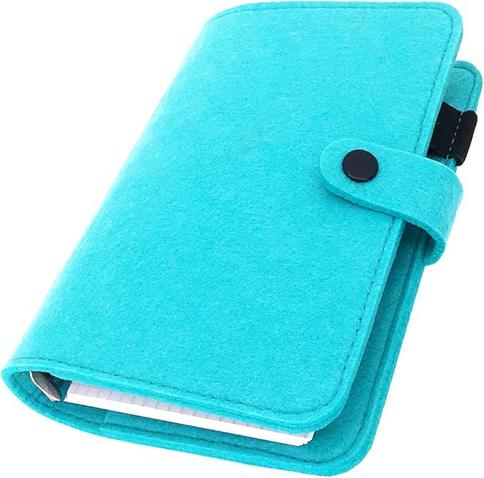 A6 Felt Binder Aqua Mint