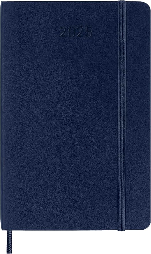 Moleskine Classic 12 Month 2025 Weekly Planner, Soft Cover, Pocket (3.5" x 5.5"), Sapphire