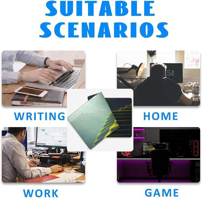 Sunflower Mouse Pad，Sunset Gaming Keyboard Mat，Laptop Computer Protector with Non-Slip Rubber Base，Large Extended MousePads Gifts for Desk Office Home，Deskmat Decor 31.5" x 11.8"