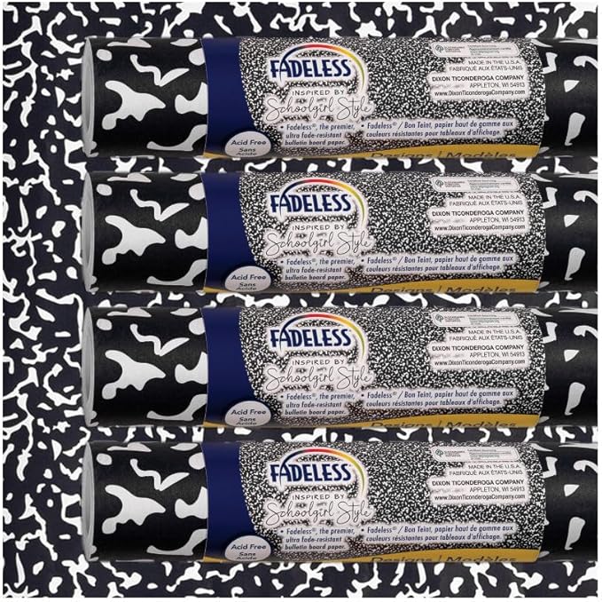 Fadeless Schoolgirl Style Bulletin Board Paper, Senior Year, 47.25" x 12', 1 Roll