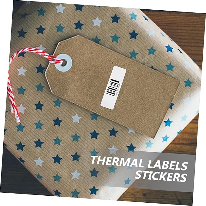 Gadpiparty 3Rolls Thermal Label Stickers Self Adhesive Printing Tapes for Office Home for Organizing Pricing and Labeling Compatible Labels Per